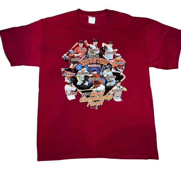 Vintage 2005 World Championship fever Houston baseball graphic T-Shirt  large - Picture 1 of 5